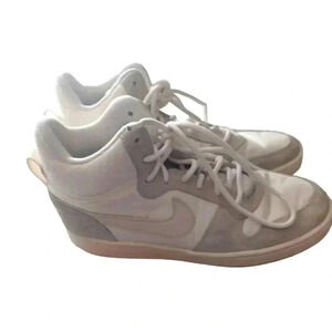Nike Womens Court Borough Mid Premium Sail Light Orewood Brown 9.5